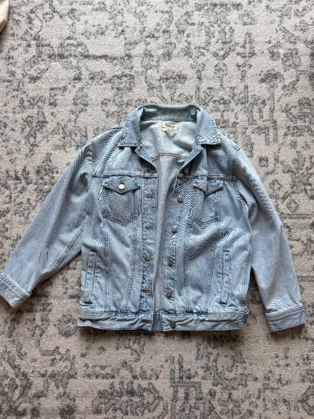 Madewell oversized trucker denim jacket